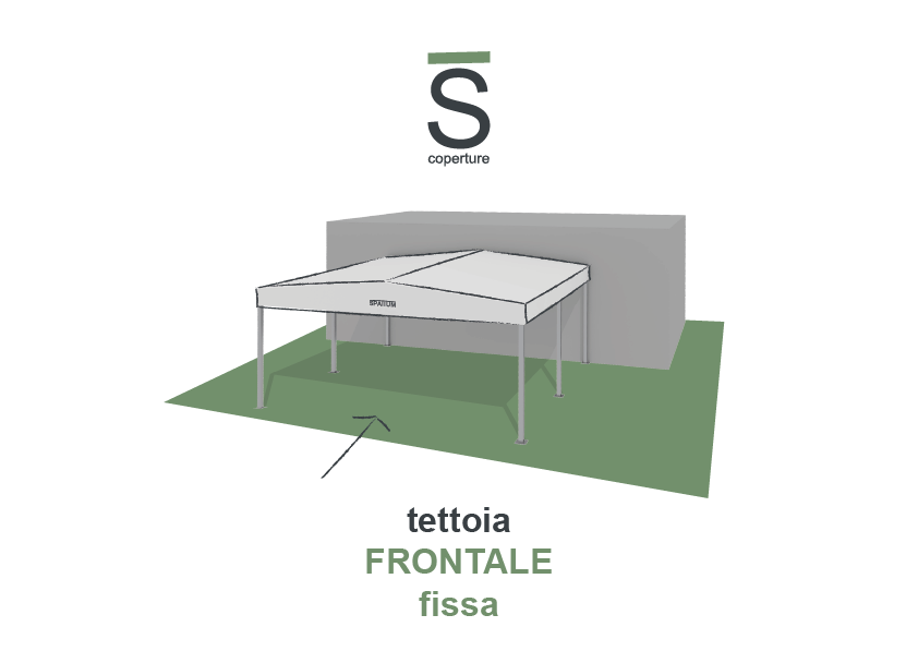 Tettoia frontale fissa