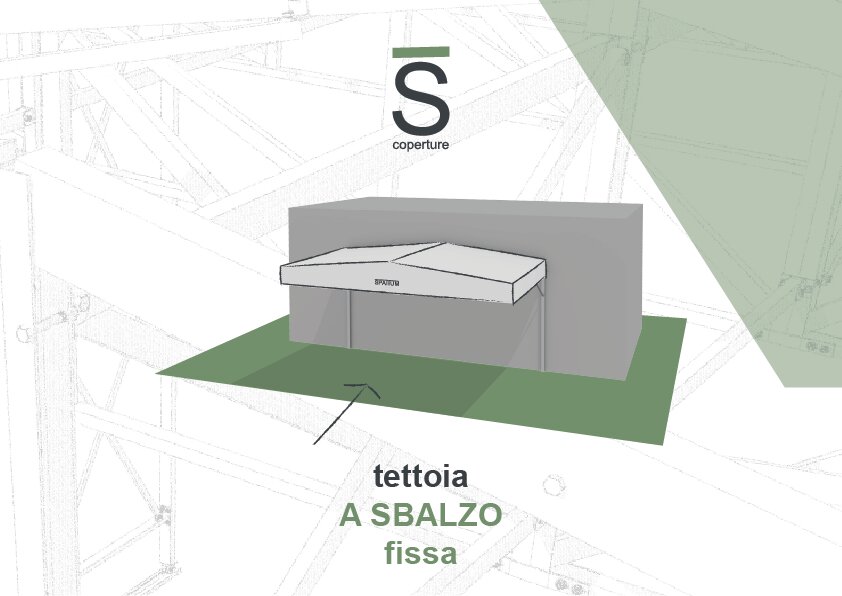 Render Tettoia a Sbalzo Render Tettoia a Sbalzo
